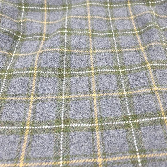 Banana Republic Wool Blend Green Plaid top short sleeve size small - Picture 4 of 12